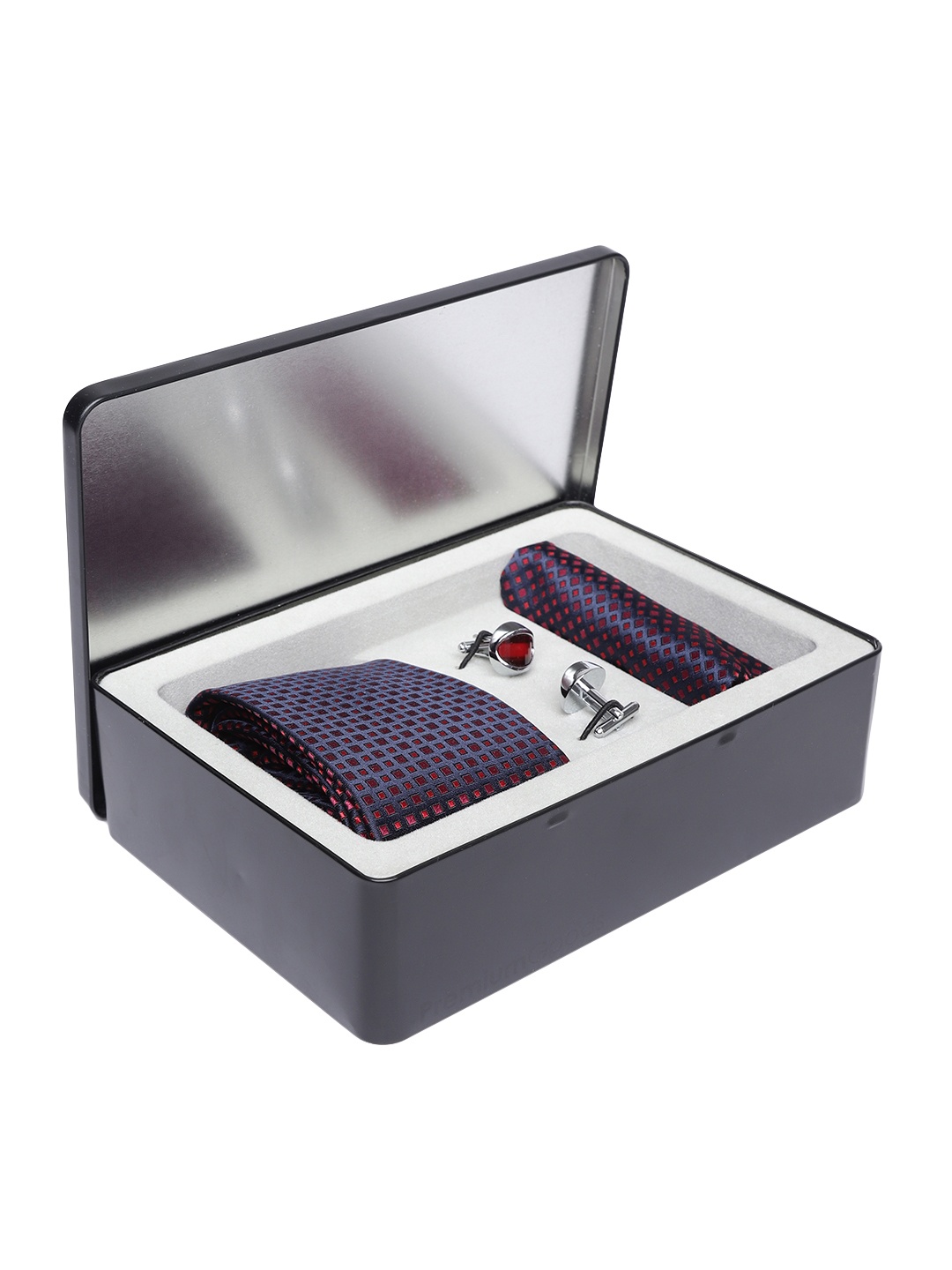 

Lino Perros Men Navy Blue & Red Accessory Gift Set