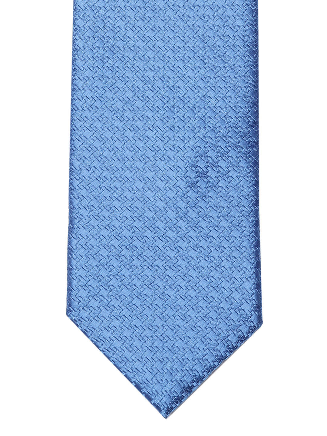

Lino Perros Blue Woven Design Broad Tie