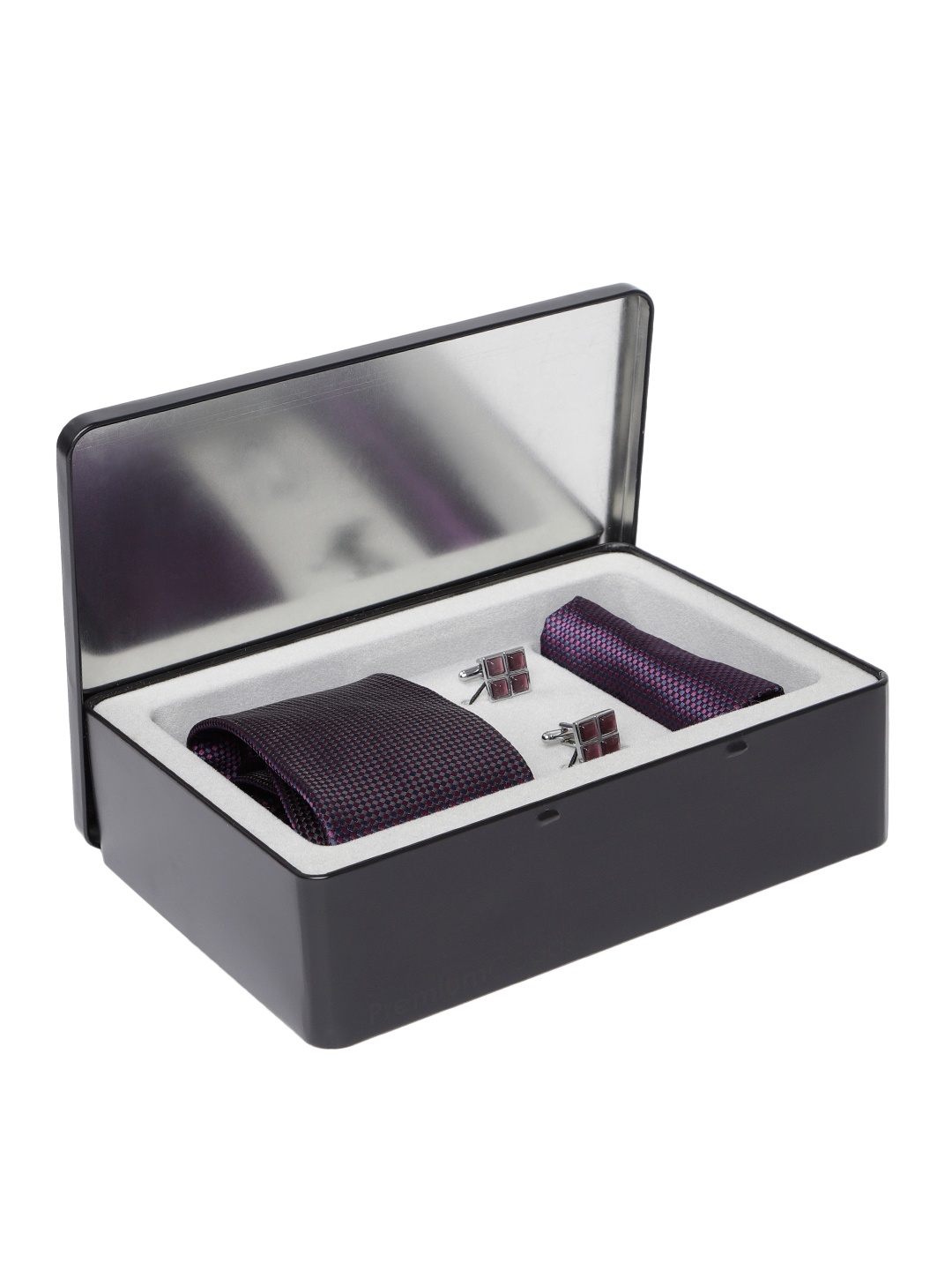 

Lino Perros Men Purple & Navy Blue Accessory Gift Set