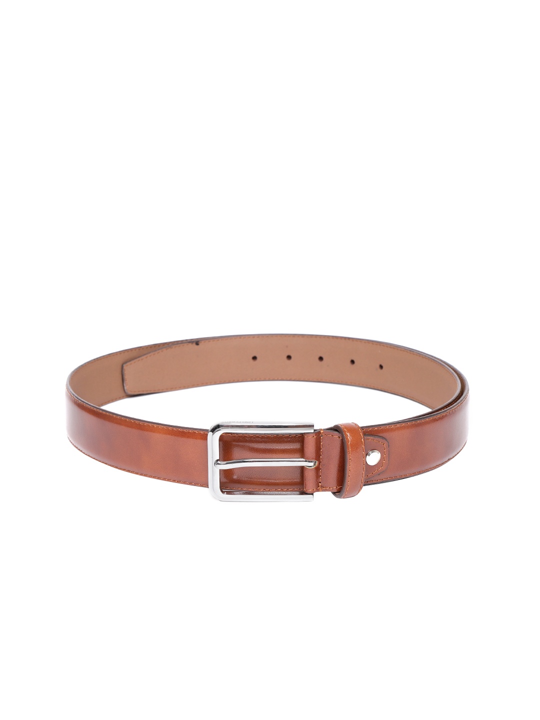 

Lino Perros Men Brown Solid Leather Belt