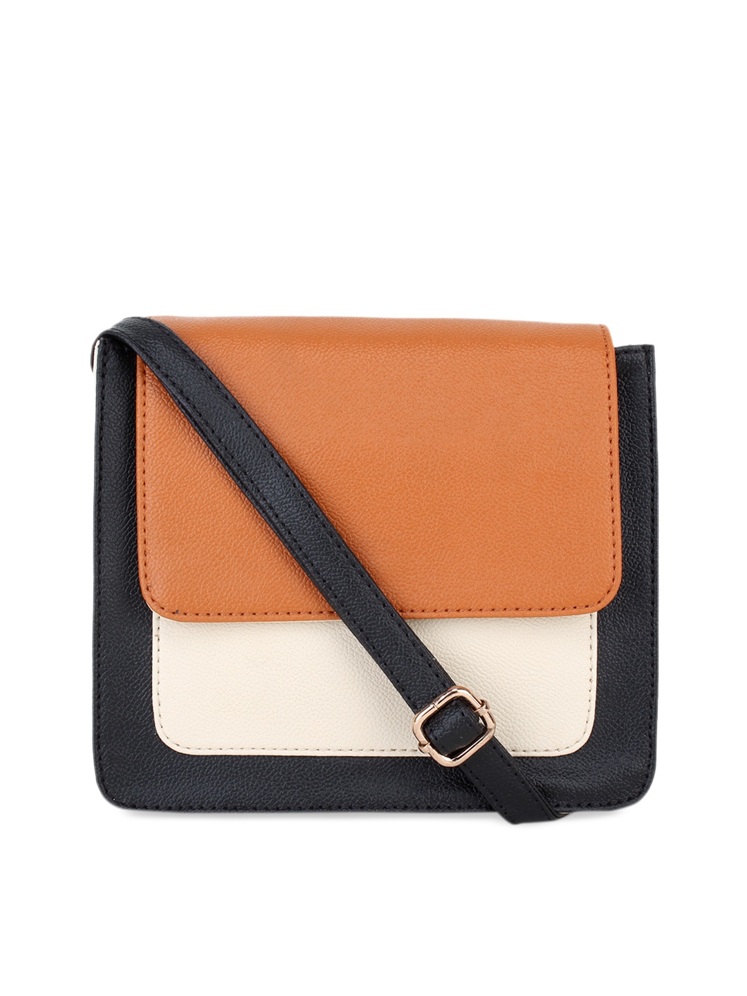 

Bagsy Malone Black & White Colourblocked Sling Bag
