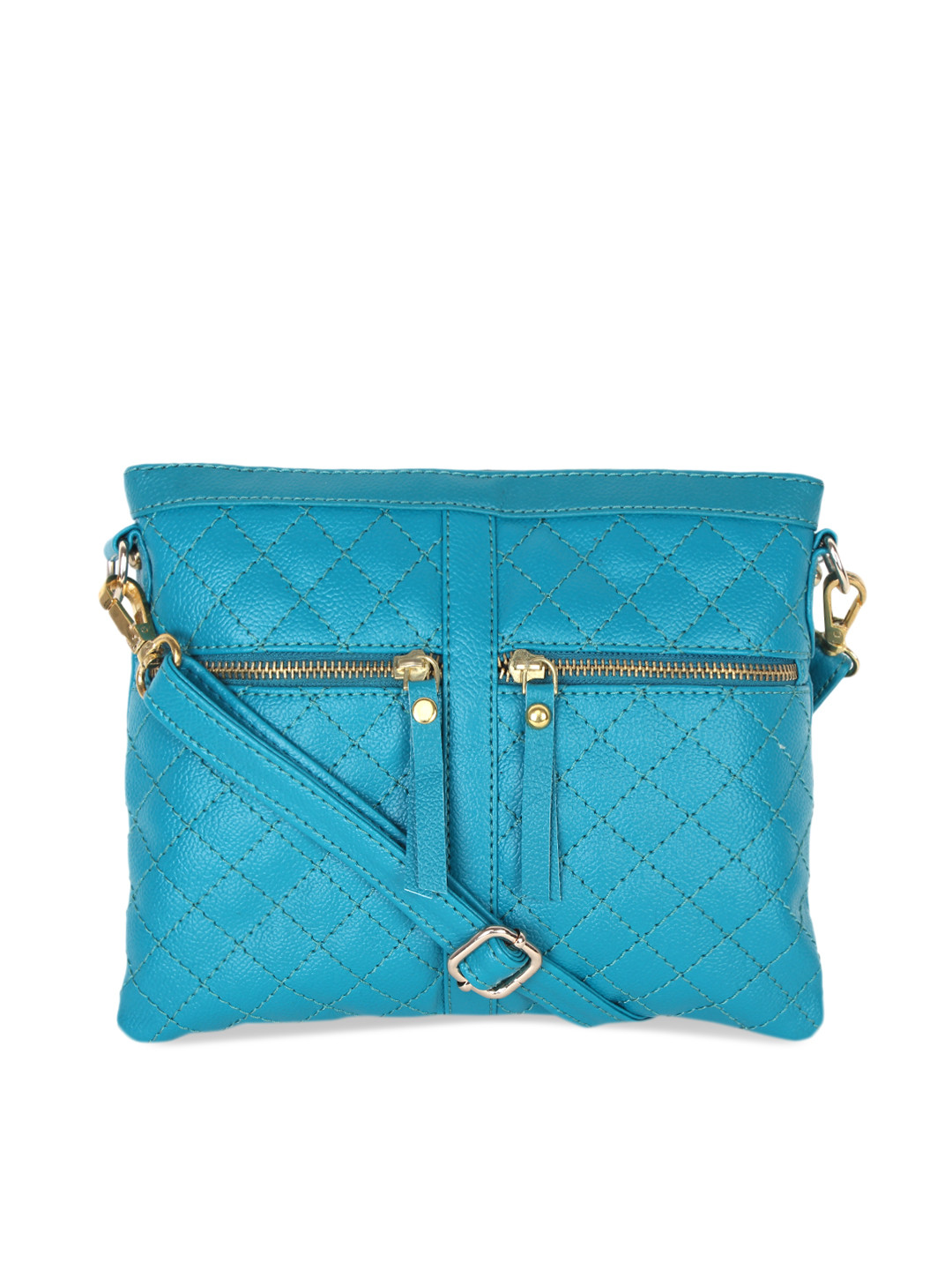 

Bagsy Malone Turquoise Blue Solid Sling Bag