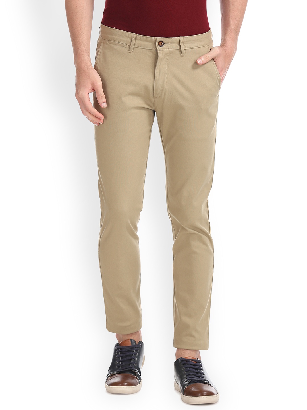 

Arrow Sport Men Brown Regular Fit Solid Regular Trousers