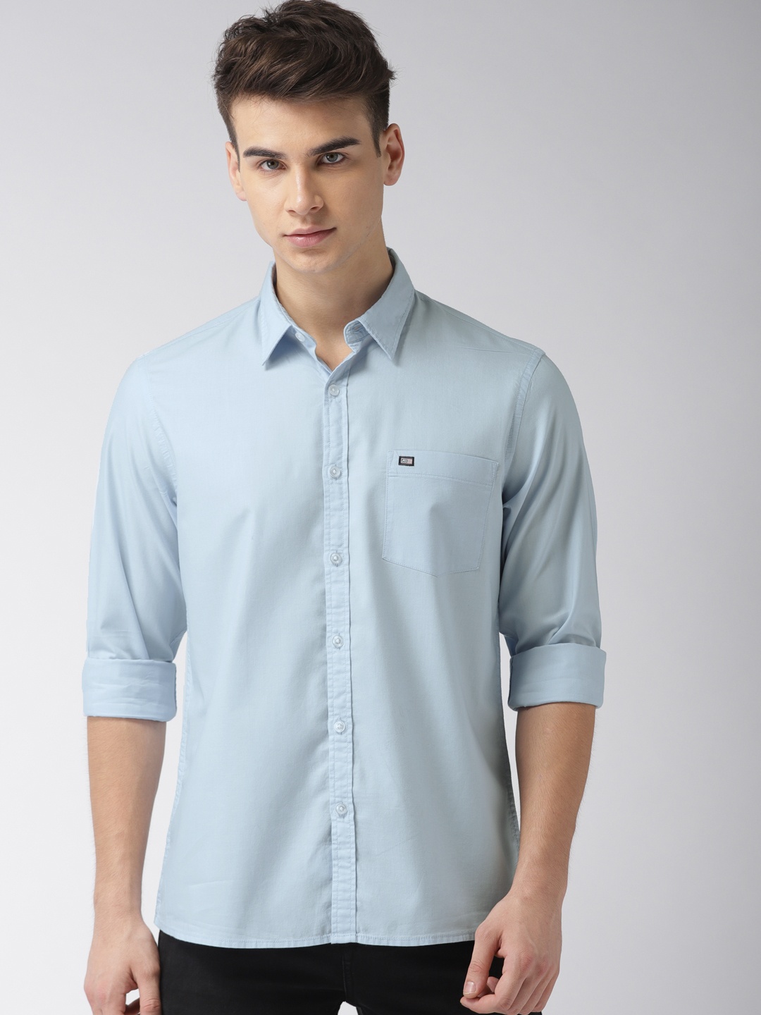 

Arrow Sport Men Blue Slim Fit Solid Casual Shirt