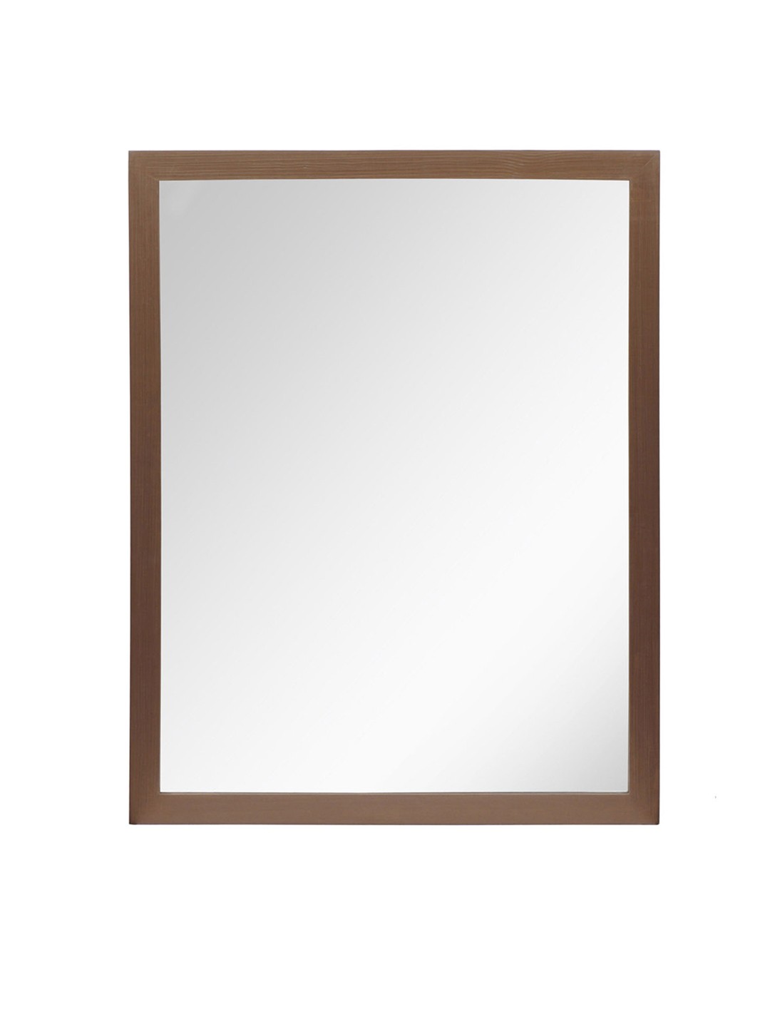 

999Store Brown Wooden Wall Mirror