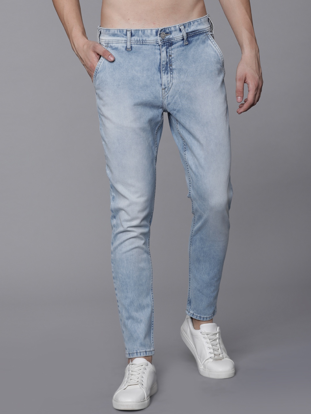 

LOCOMOTIVE Men Blue Slim Fit Mid-Rise Clean Look Stretchable Jeans