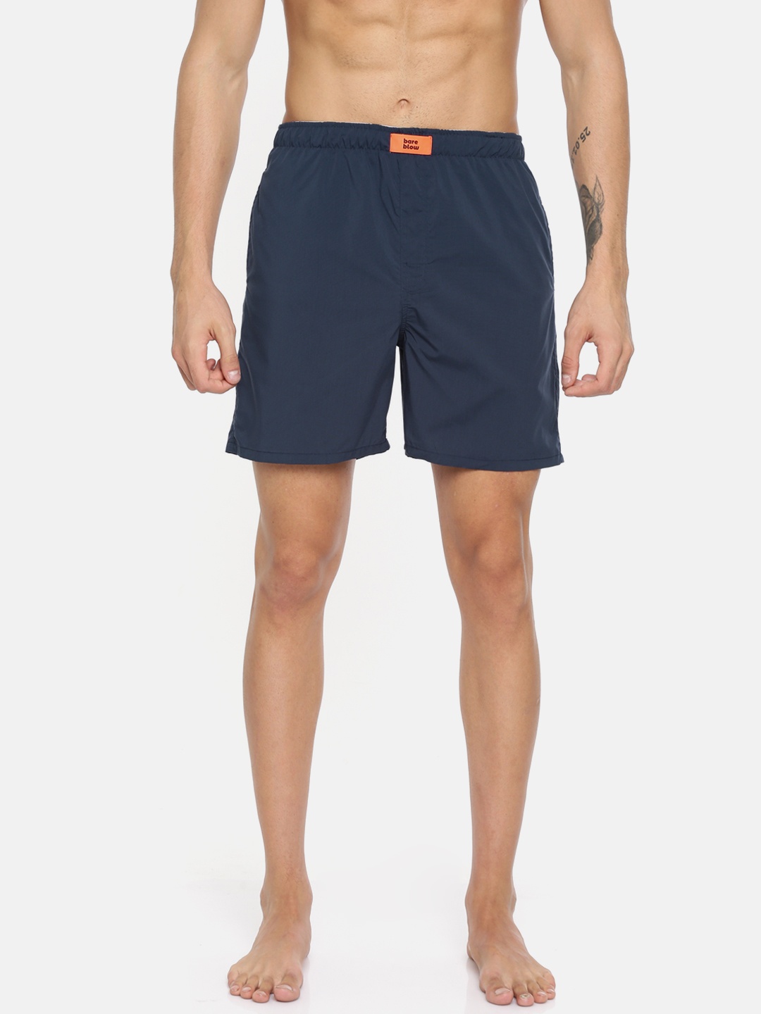 

Bareblow Men Navy Blue Solid Boxers BBBX65XXL