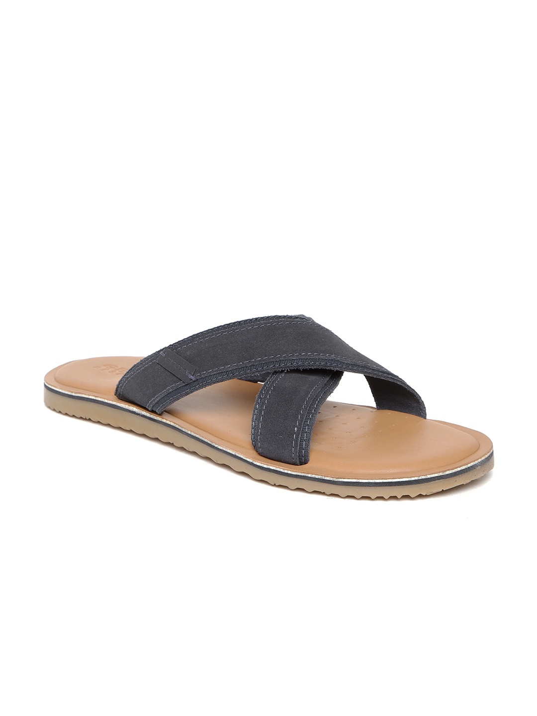 

Geox Men Navy Blue Suede Comfort Sandals