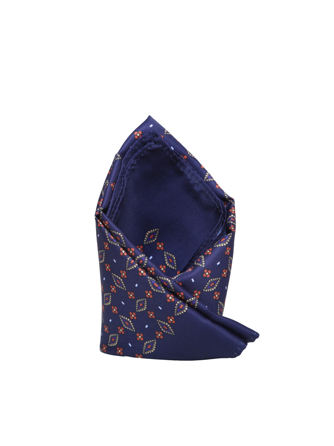 

Tossido Men Navy-Blue Printed Pocket Square