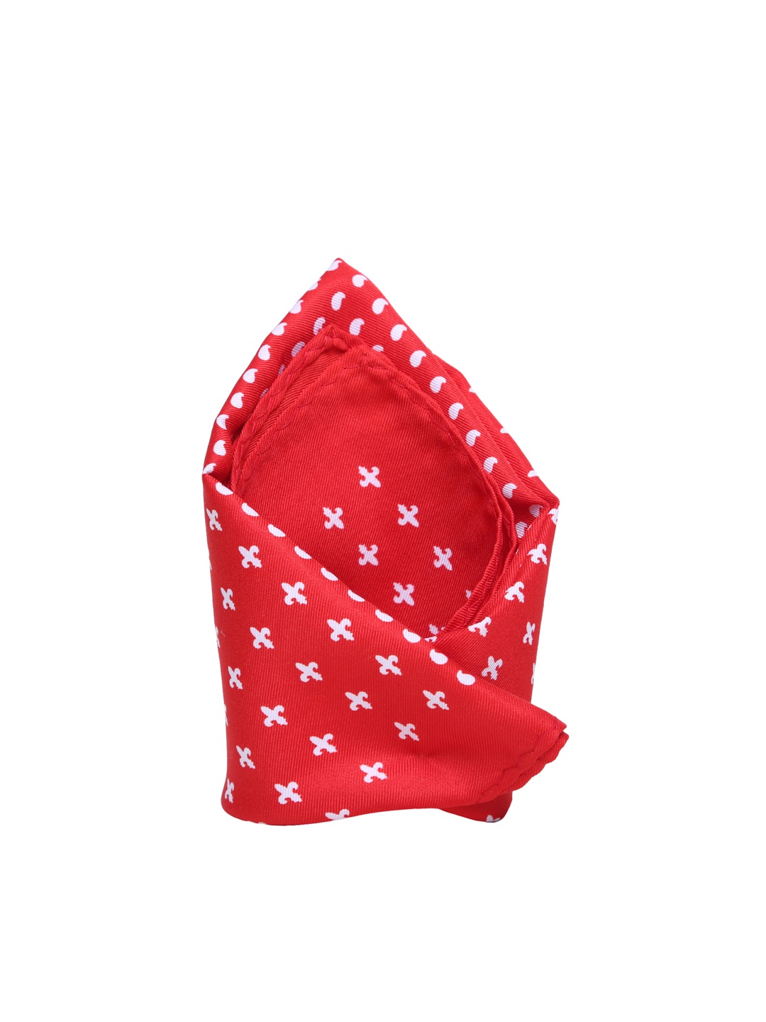 

Tossido Men Red & White Printed Pocket Square