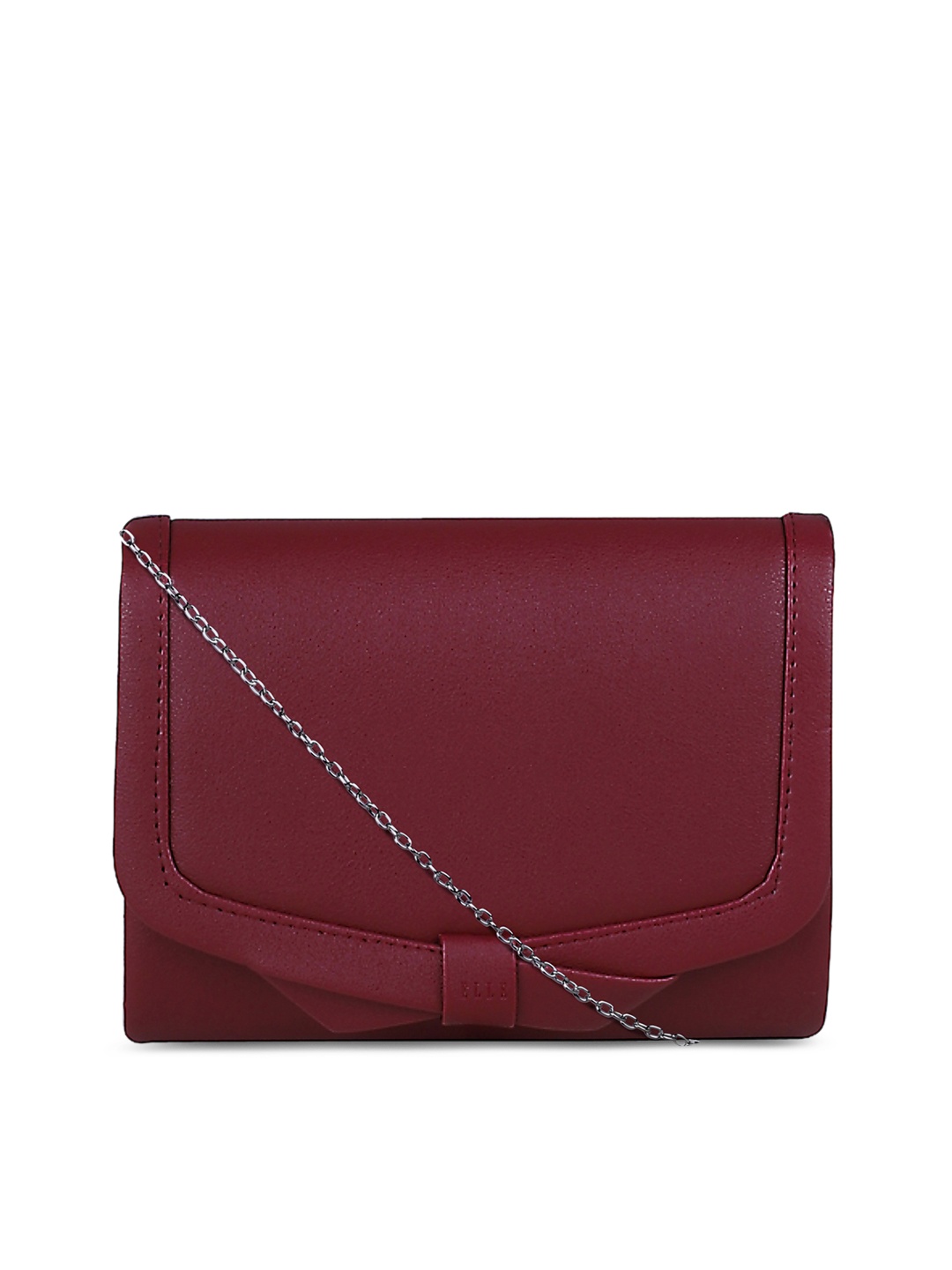 

ELLE Maroon Solid Sling Bag