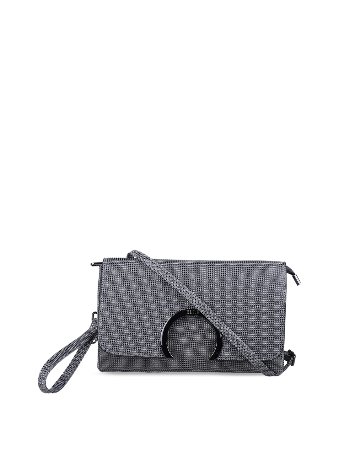 

ELLE Grey Textured Sling Bag