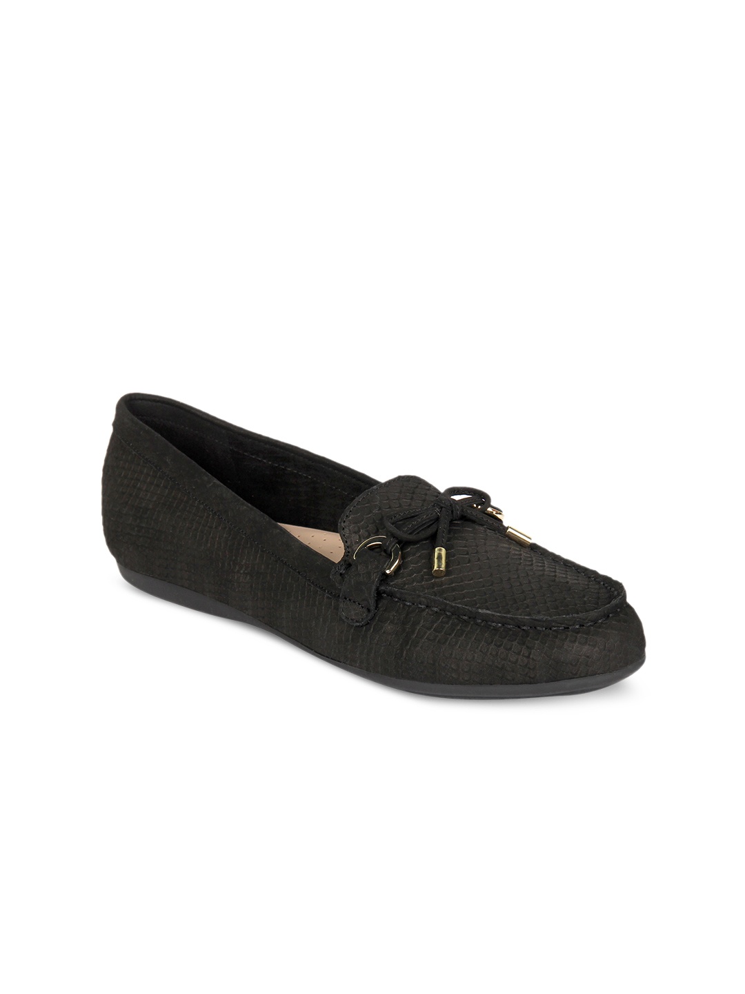 

ALDO Women Black Leather Loafers