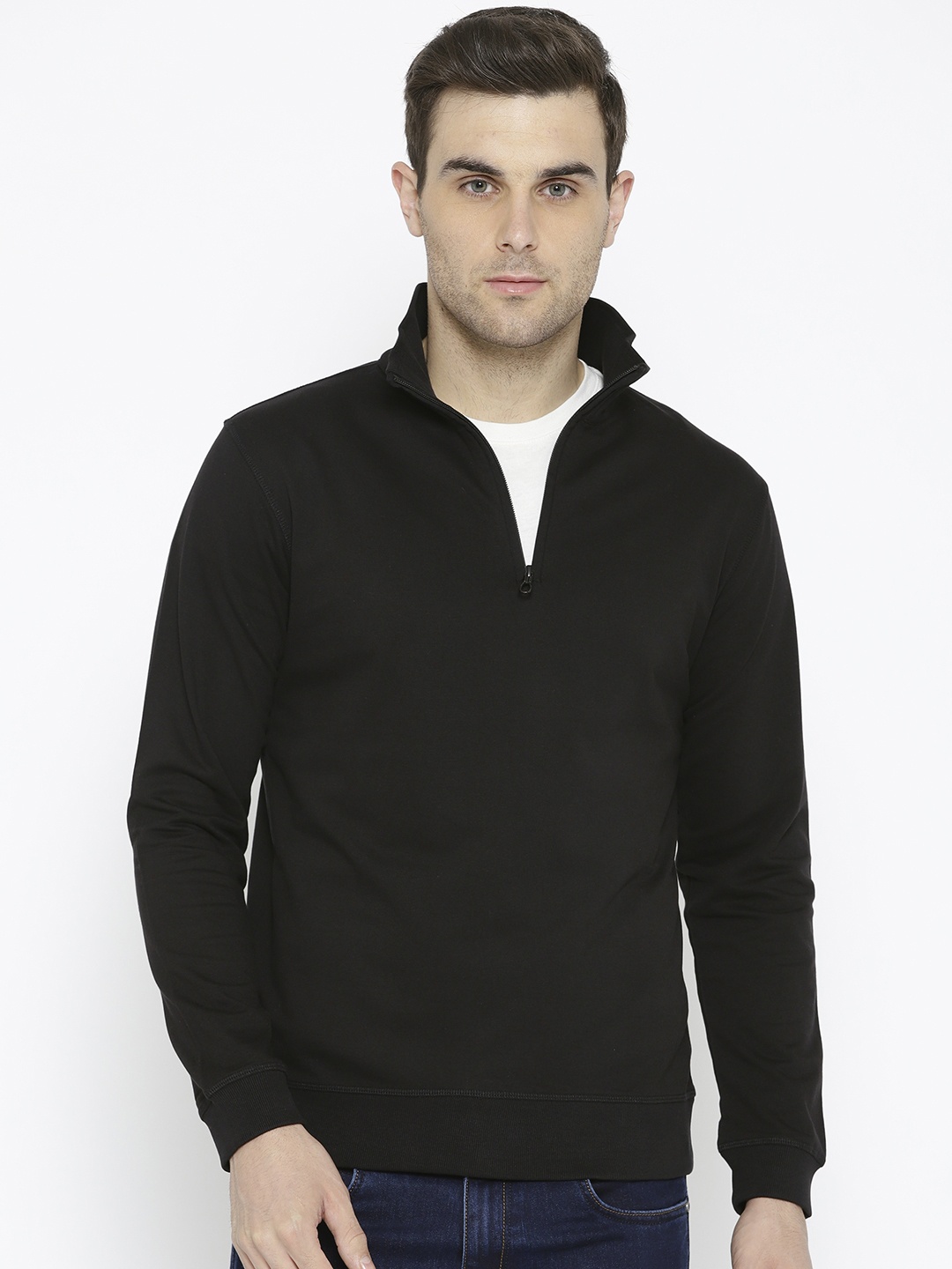 

Dream of Glory Inc Men Black Solid Sweatshirt