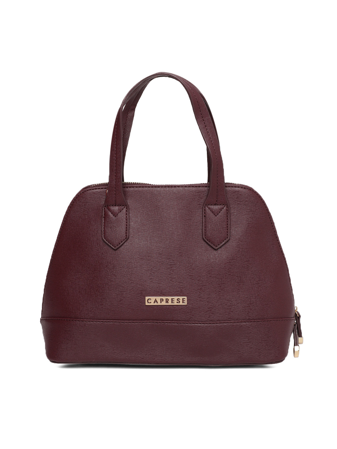 

Caprese Maroon Solid Handheld Bag