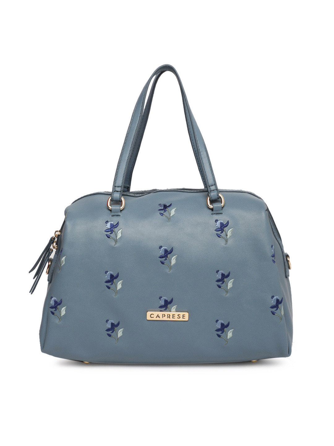 

Caprese Blue BLOSSOM Embroidered Handheld Bag