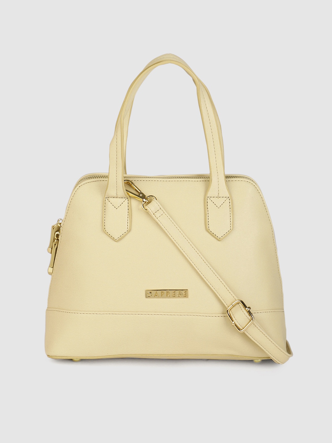 

Caprese Cream-Coloured Solid Shoulder Bag