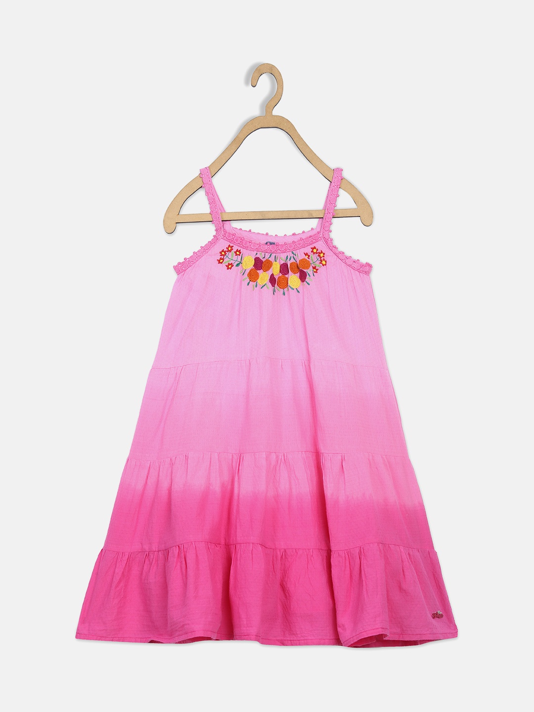 

Blue Giraffe Girls Pink Dress