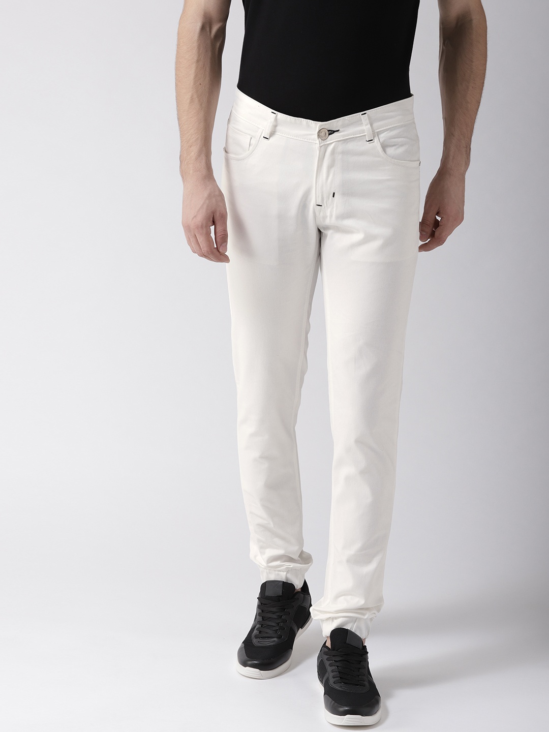 

Hubberholme Men White Slim Fit Mid-Rise Clean Look Jeans