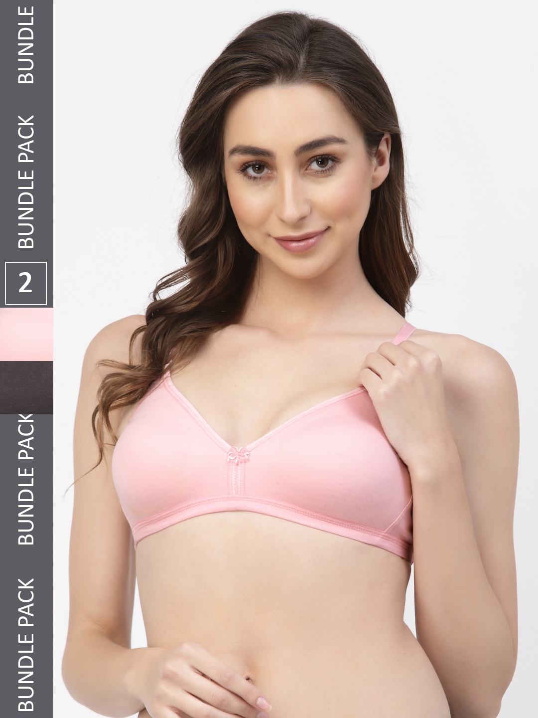 

Floret Pack of 2 Full-Coverage T-Shirt Bras T3005, Pink