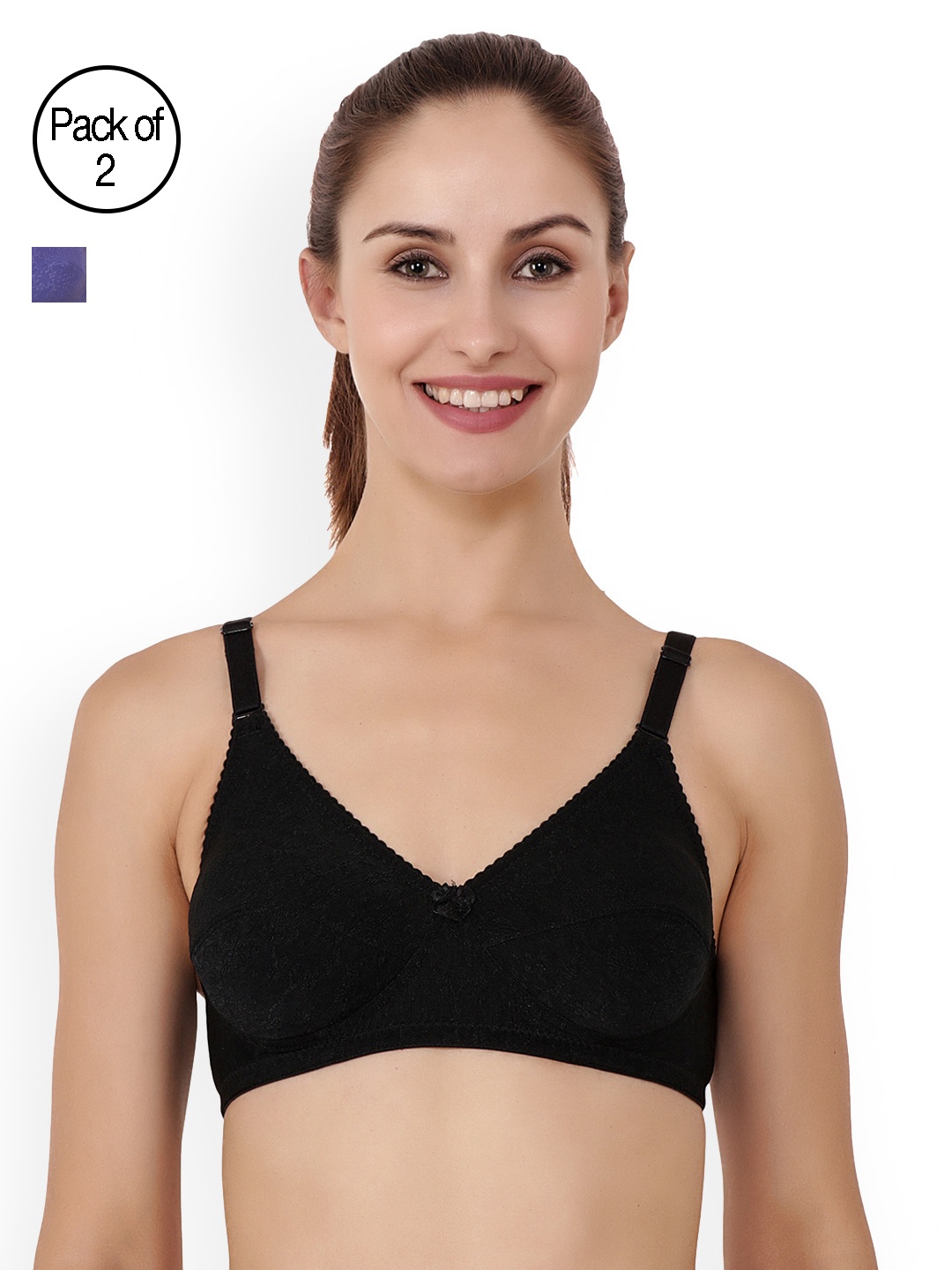 

Floret Pack of 2 Full-Coverage T-Shirt Bras Eva, Purple