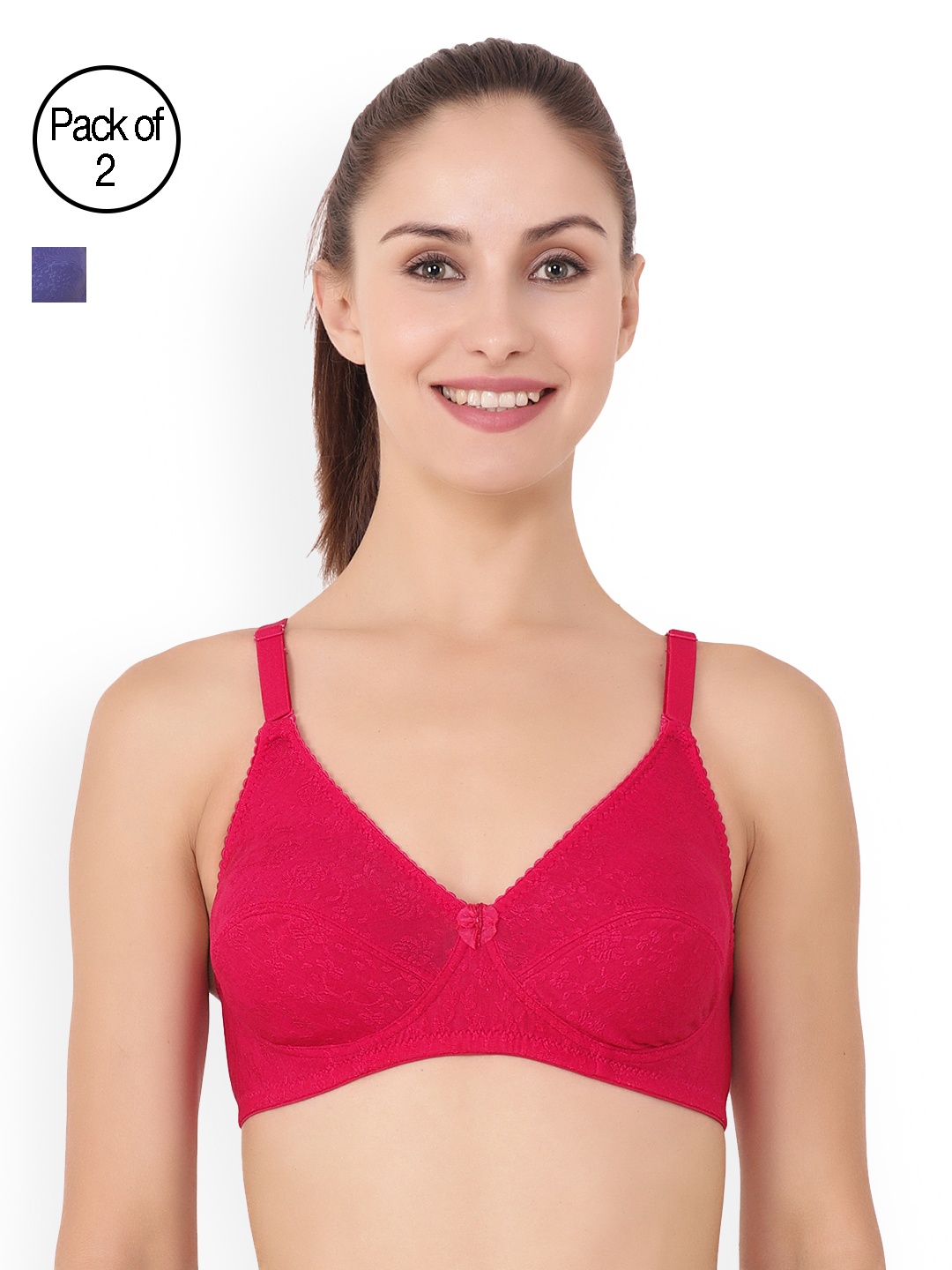 

Floret Pack of 2 Full-Coverage T-Shirt Bras Eva, Purple