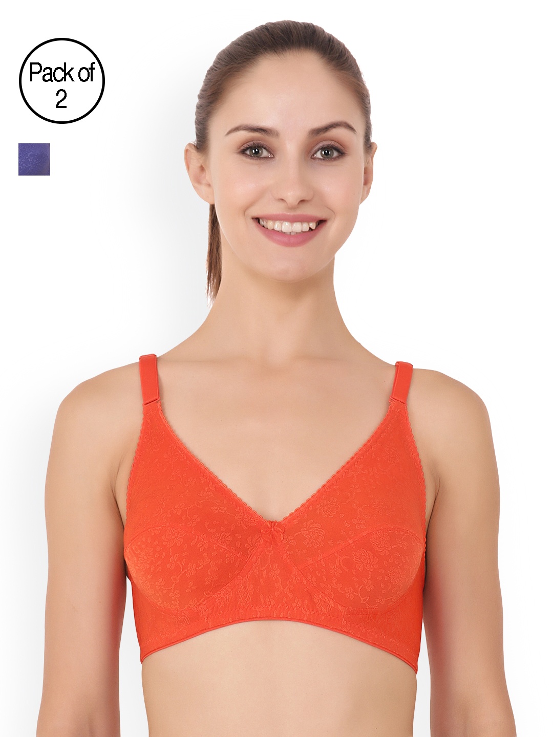 

Floret Pack of 2 Full-Coverage T-Shirt Bras Eva, Purple