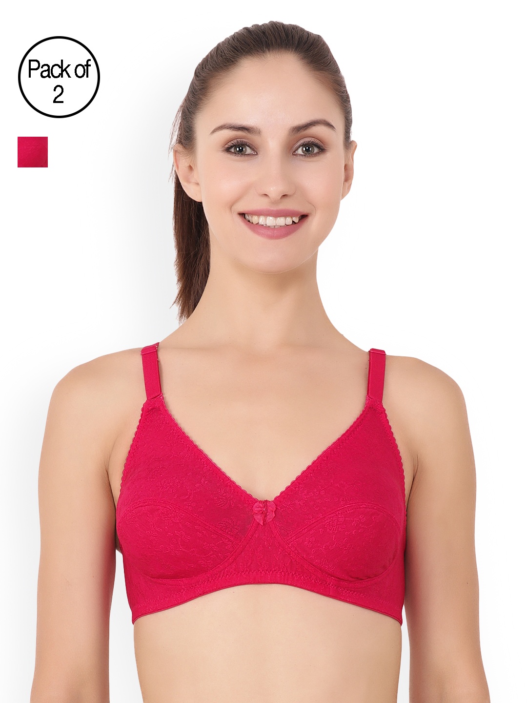 

Floret Pack of 2 Full-Coverage T-Shirt Bras Eva, Magenta
