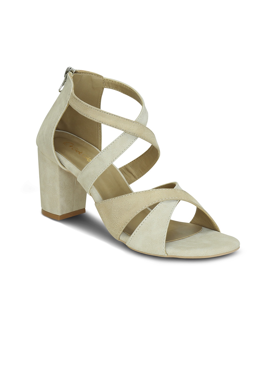 

Get Glamr Women Beige Solid Heels