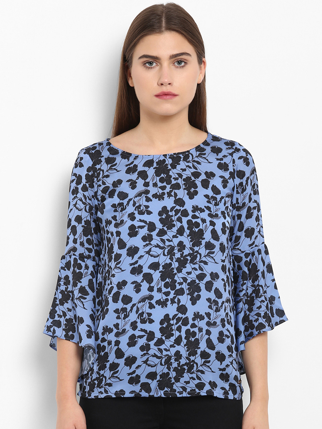 

Park Avenue Women Blue Printed Top