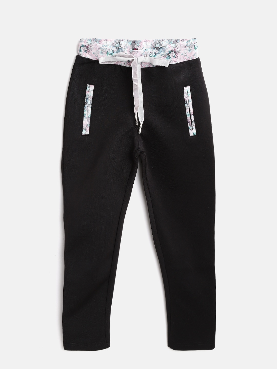 

Ziama Girls Black Solid Treggings