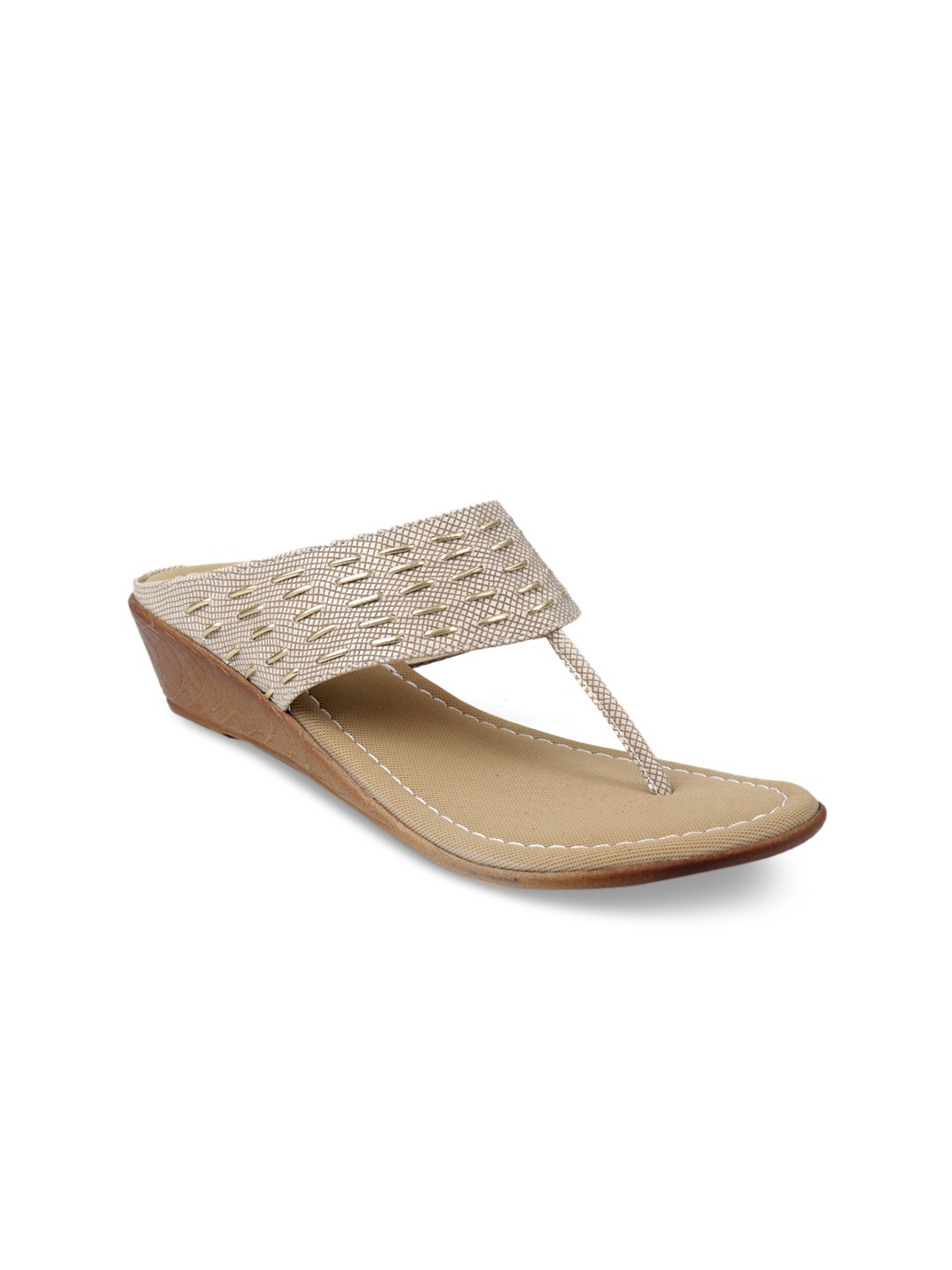 

meriggiare Women Beige Solid Sandals