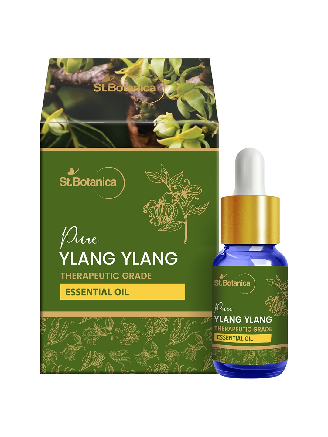 

St.Botanica Pure Ylang Ylang Aroma Essential Oil 15ml, White
