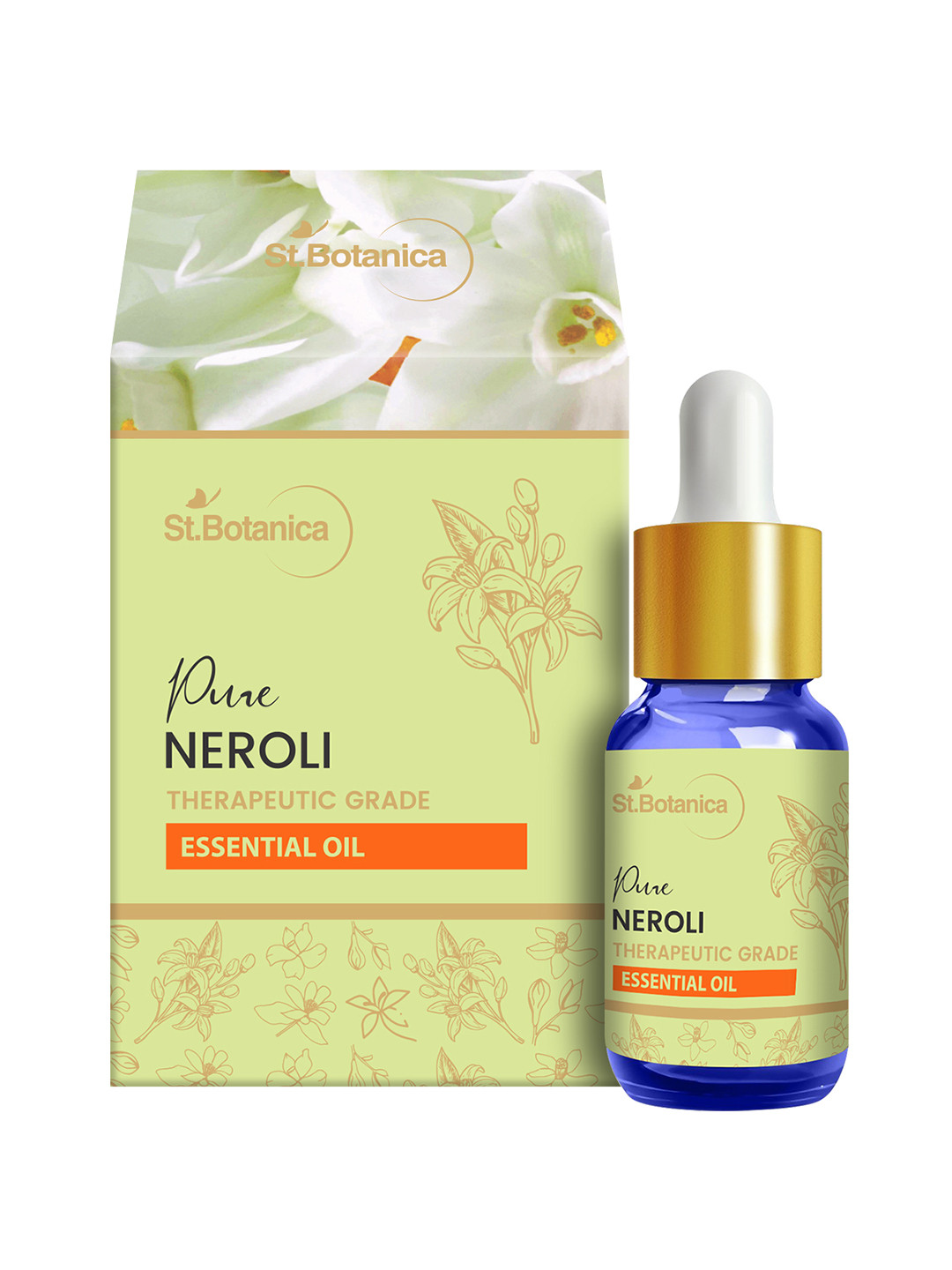 

St.Botanica Pure Neroli Aroma Essential Oil 15ml, White