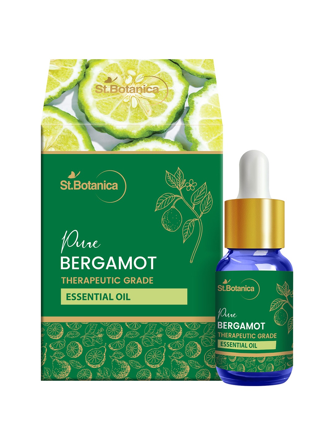 

St.Botanica Pure Bergamot Aroma Essential Oil 15 ml, White