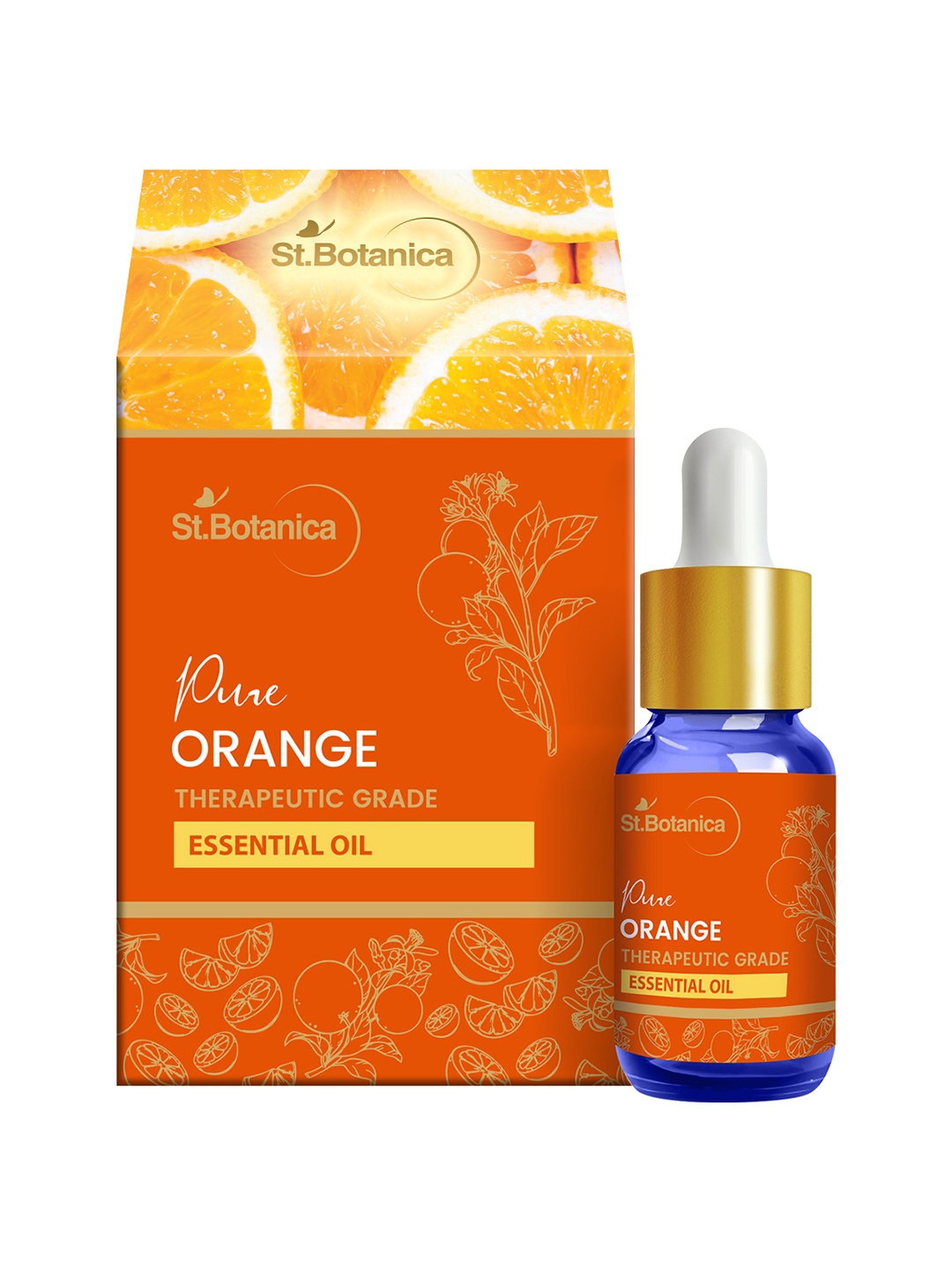 

St.Botanica Pure Orange Aroma Essential Oil 15 ml, White