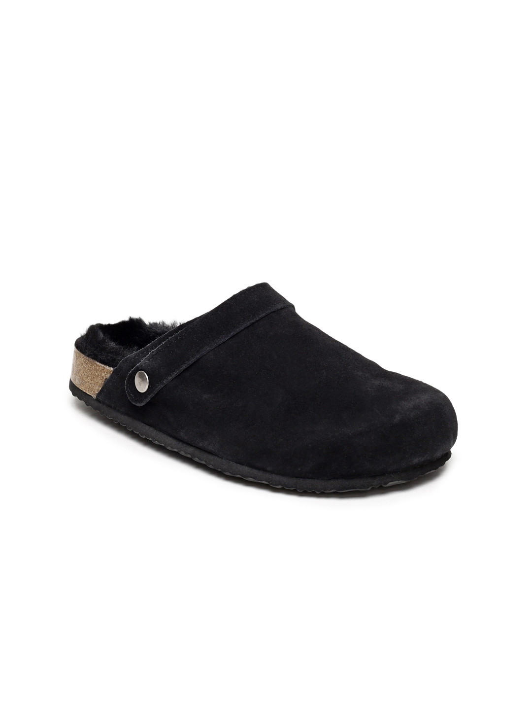 

AMERICAN EAGLE OUTFITTERS Women Black Solid Suede Mules