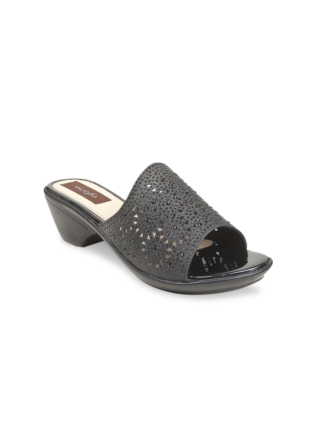 

VALIOSAA Women Charcoal Solid Heels
