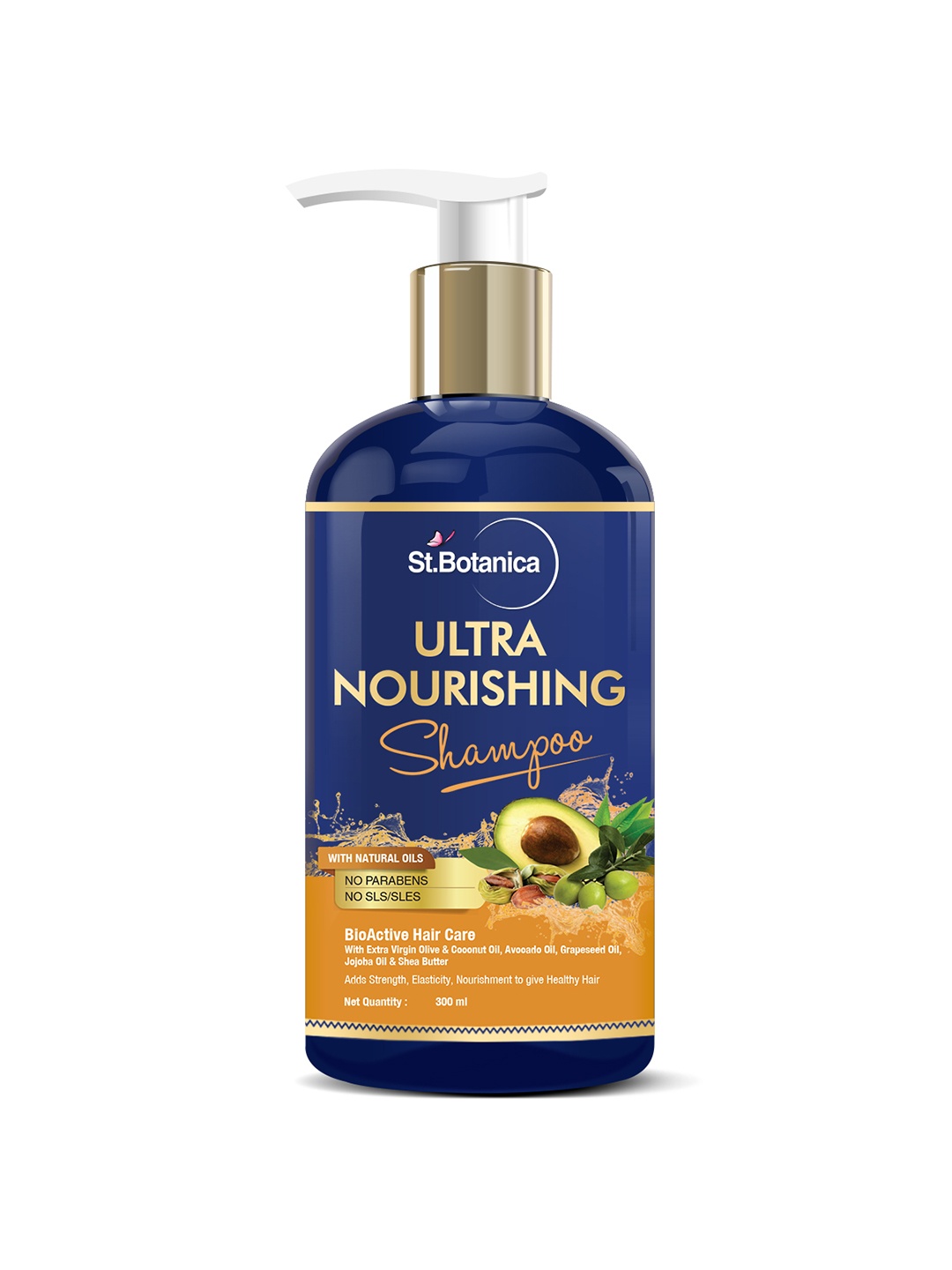 

St.Botanica Ultra Nourishing Hair Shampoo, 300ml, Blue