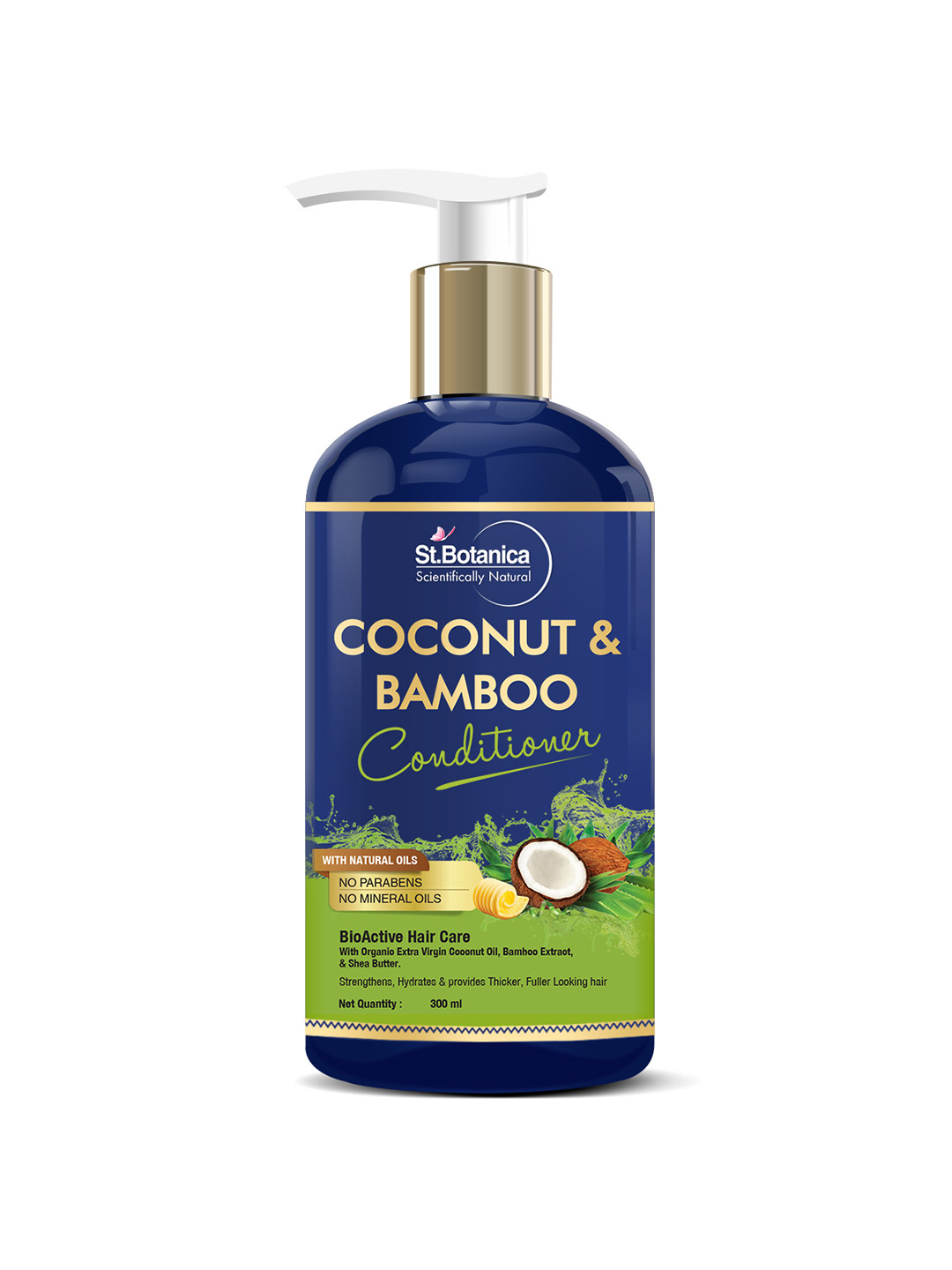 

St.Botanica Coconut & Bamboo Hair Conditioner, 300ml, Blue