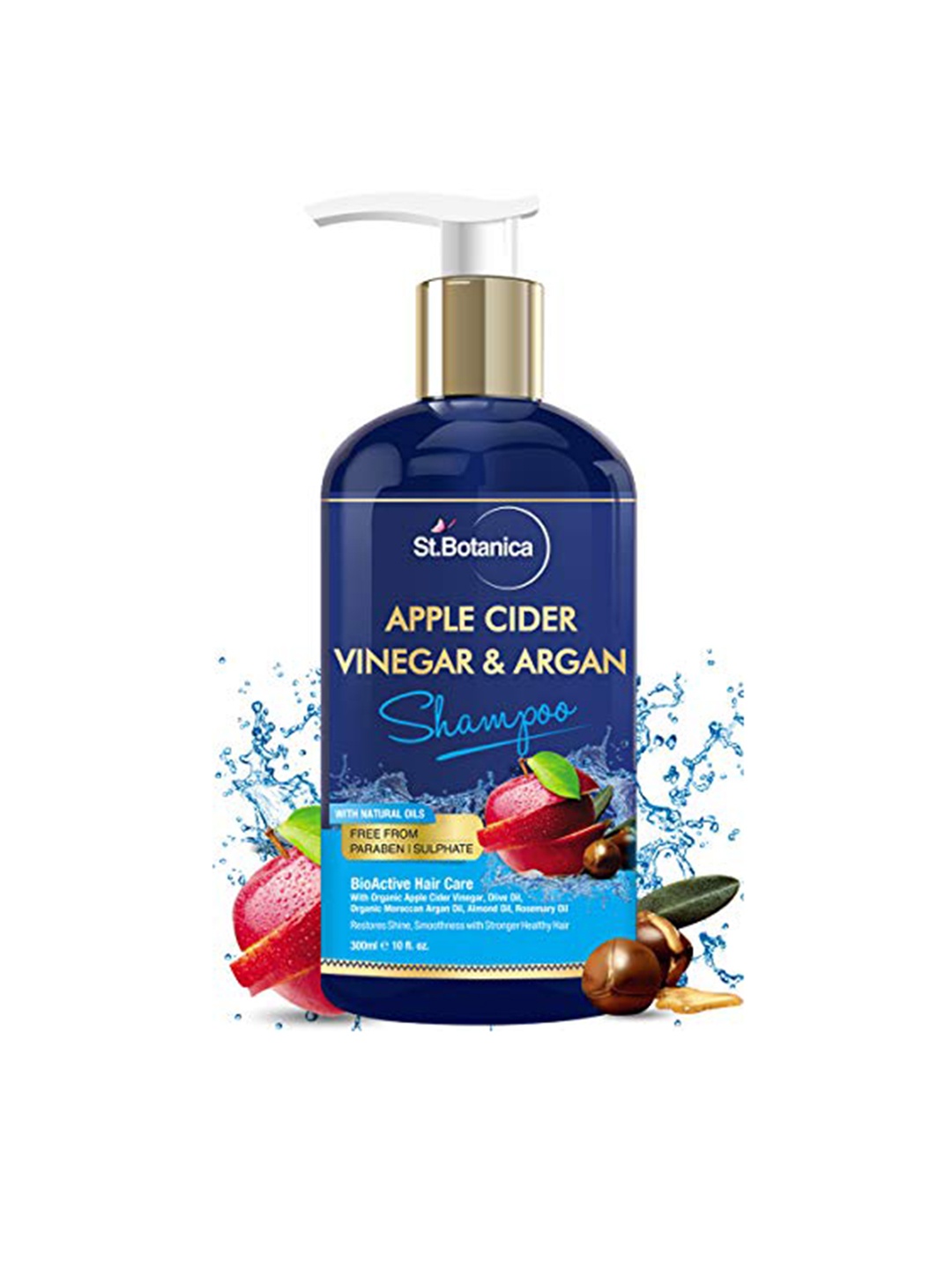 

St.Botanica Apple Cider Vinegar & Argan Shampoo, 300 ml, Blue