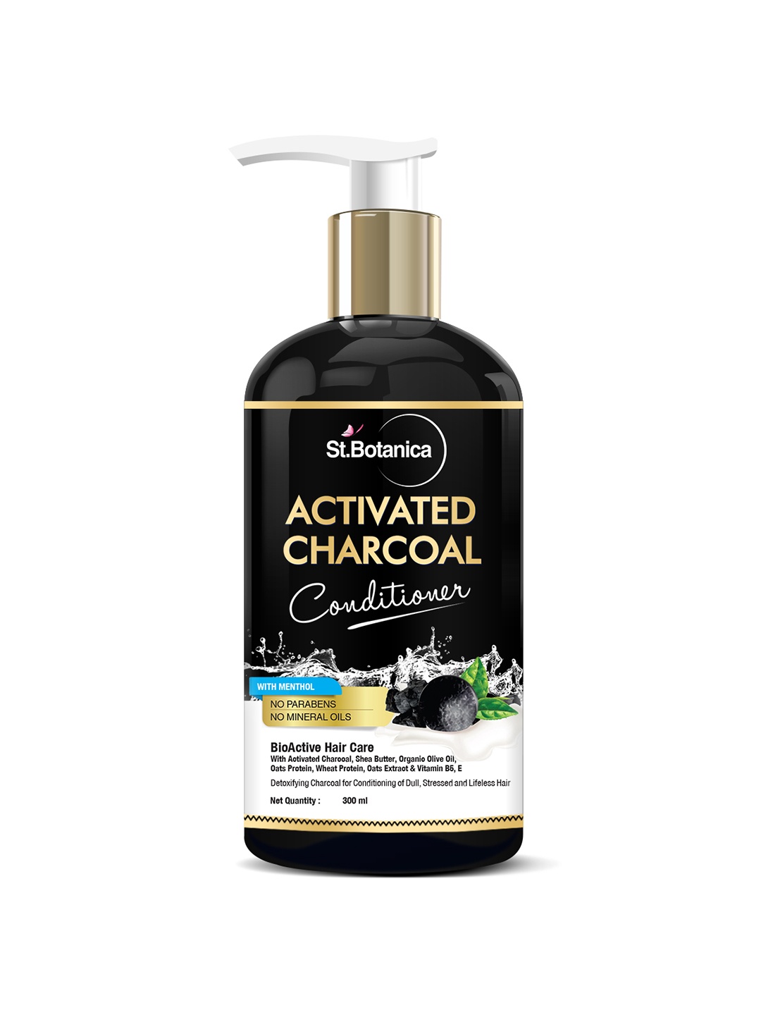 

St.Botanica Activated Charcoal Hair Conditioner, 300ml, Black