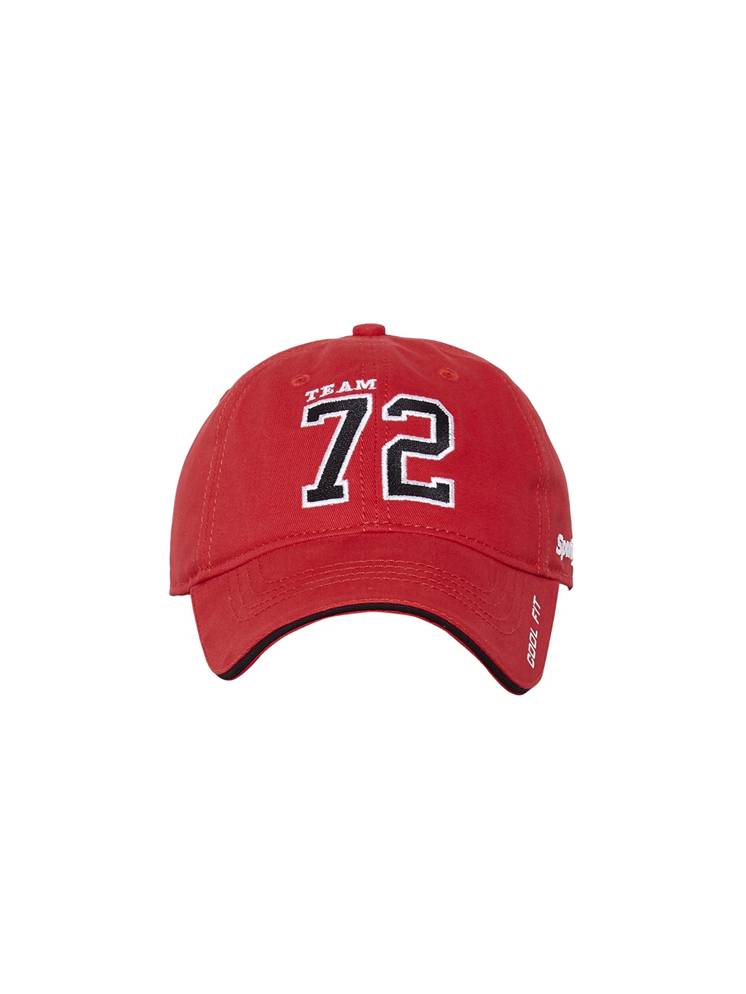 

Sportigoo Men Red & Black Solid Baseball Cap