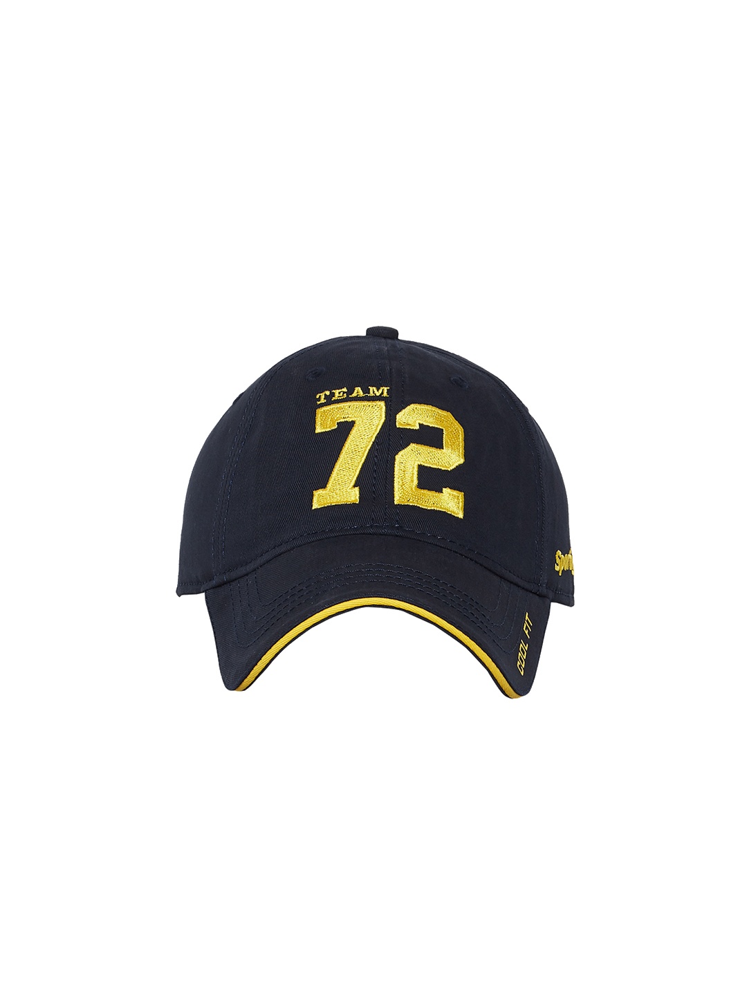

Sportigoo Men Blue & Yellow Solid Baseball Cap