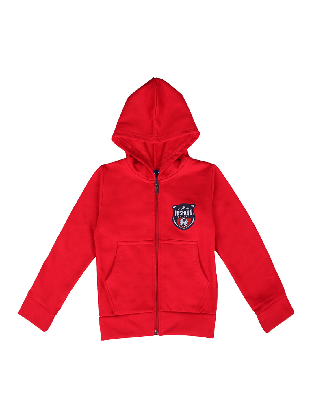 

SWEET ANGEL Kids Red Solid Hooded Sweatshirt