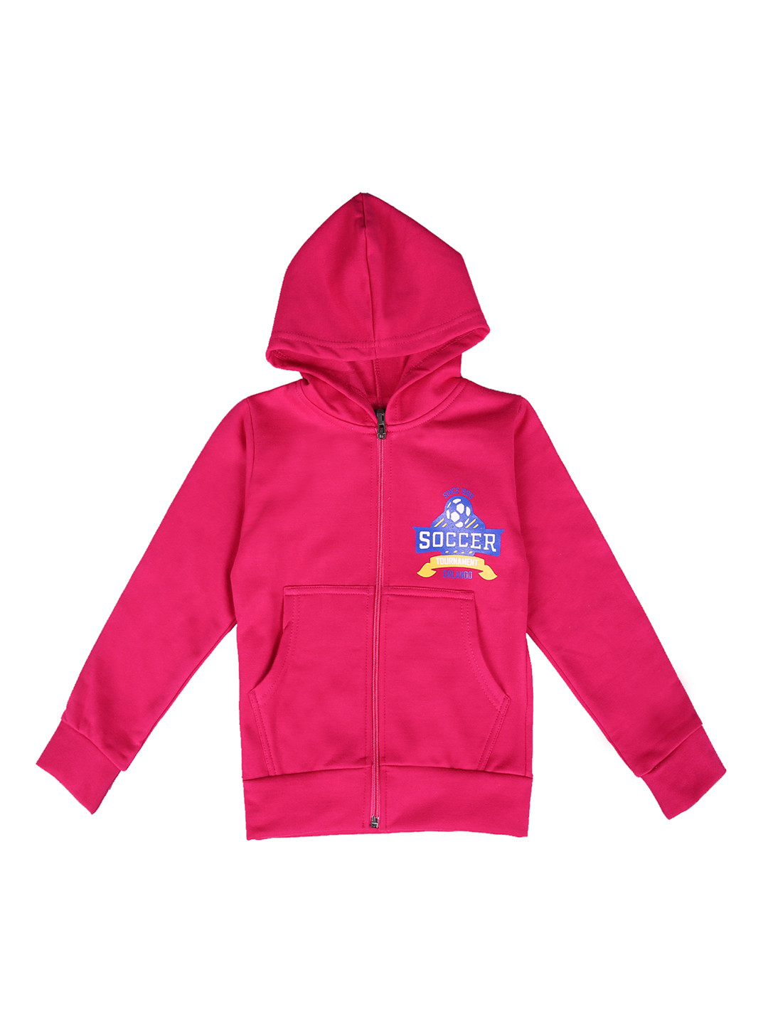 

SWEET ANGEL Kids Pink Solid Hooded Sweatshirt