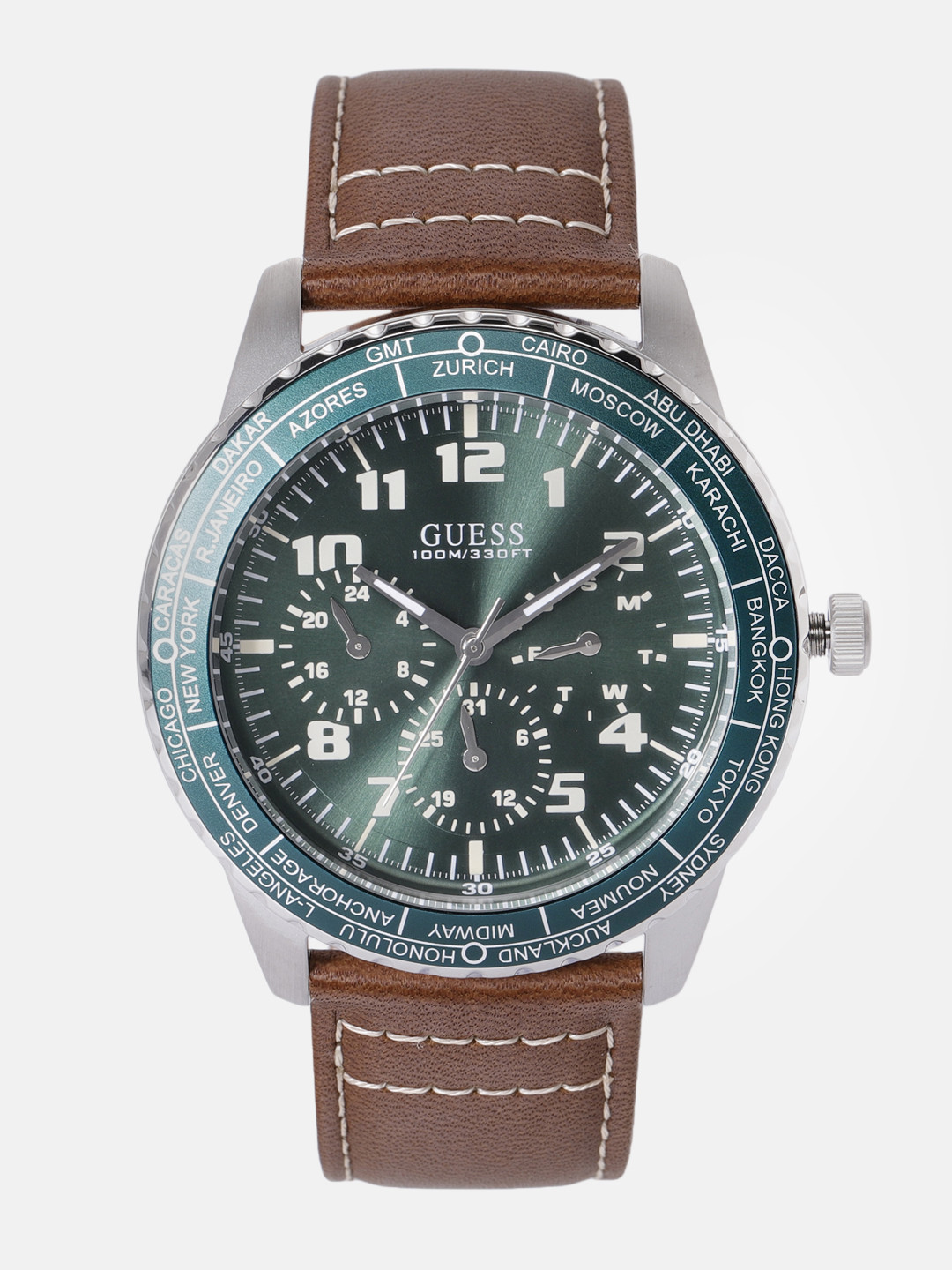 

GUESS Men Green Analogue Watch W1170G1