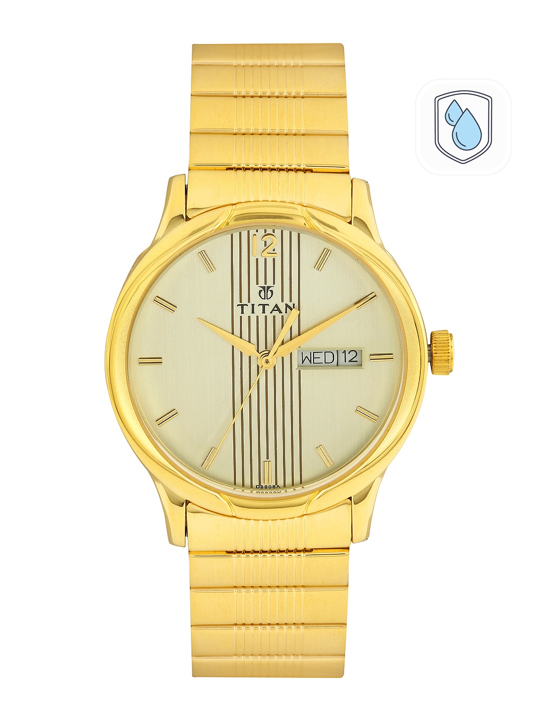 

Titan Men Off-White Dial Watch NF1580YM05