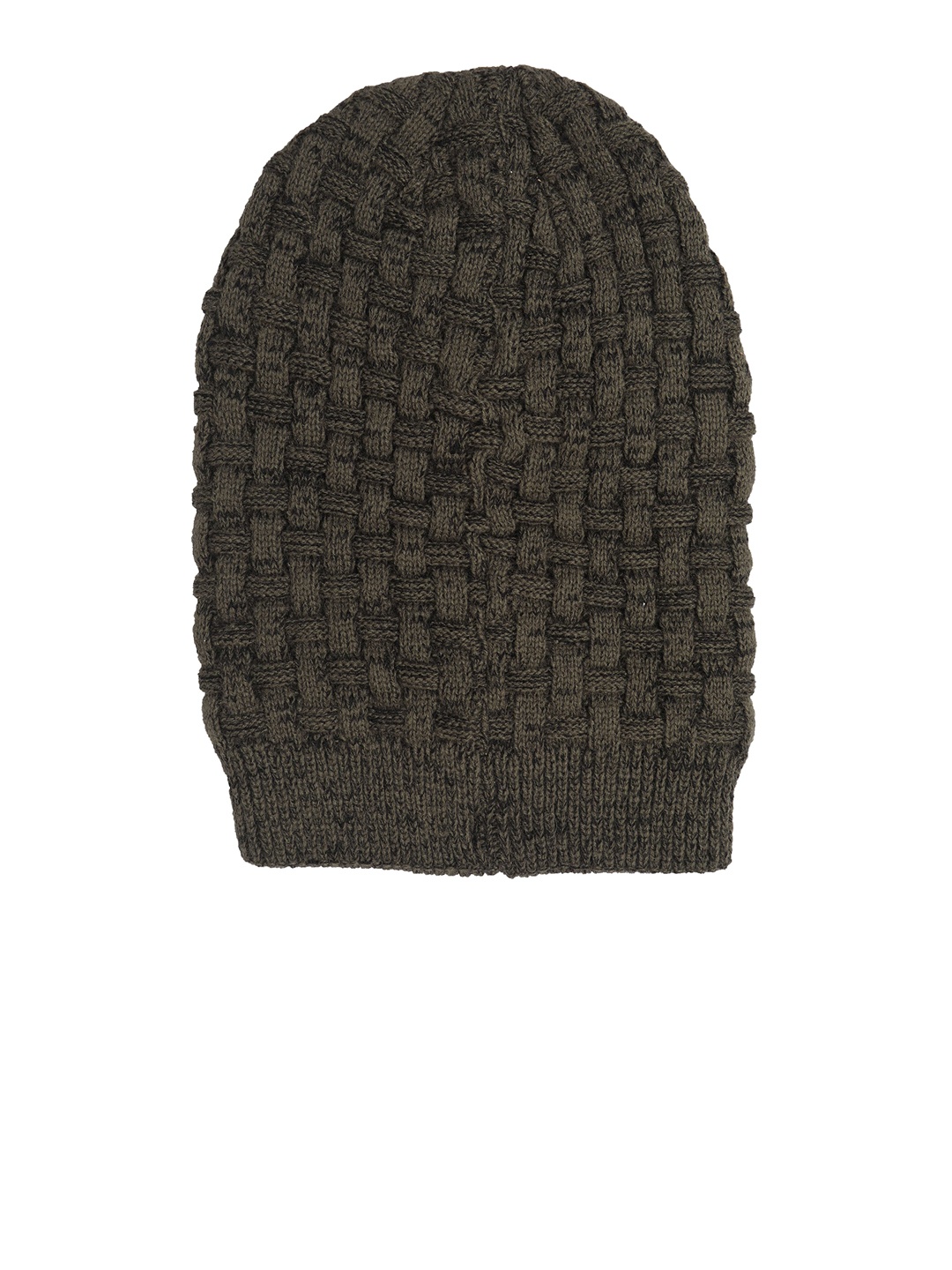 

FabSeasons Unisex Brown Self Design Beanie