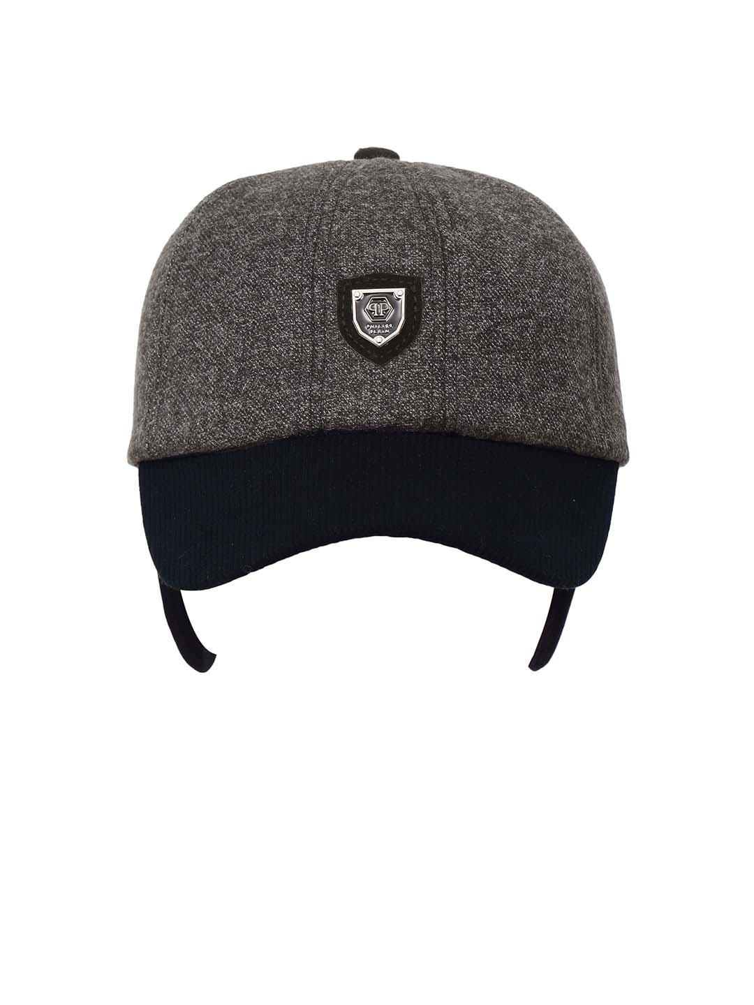 

FabSeasons Unisex Charcoal Grey & Black Colourblocked Baseball Cap